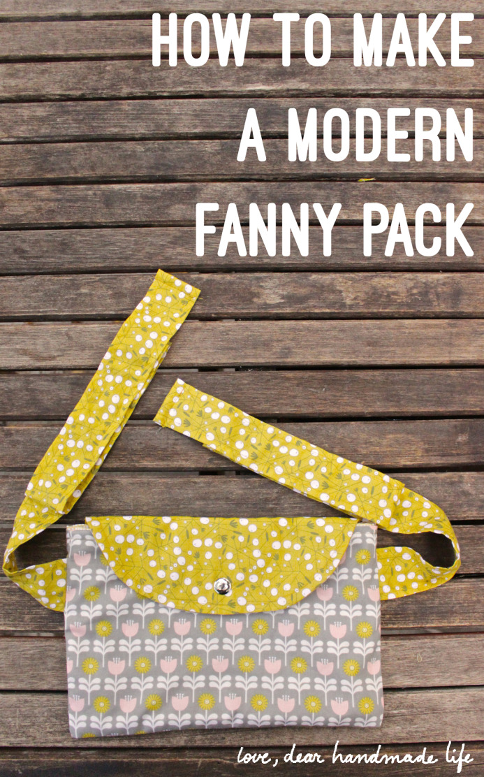 How to Sew a Modern Fanny Pack - Dear Handmade Life