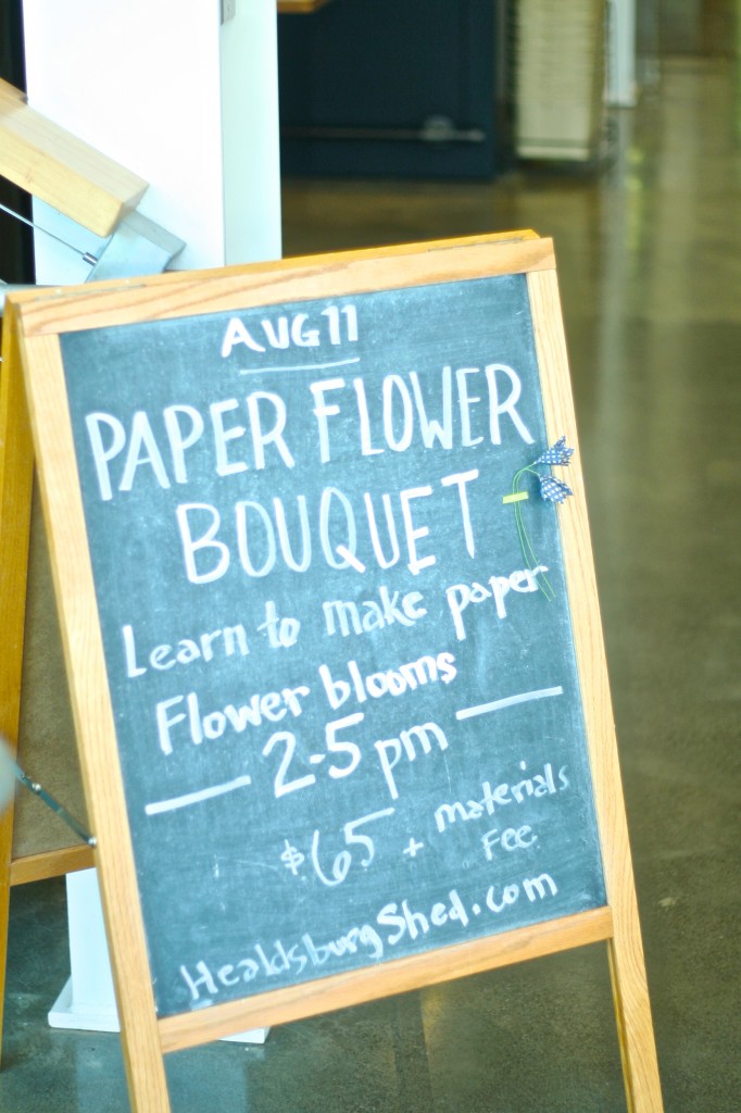 how to make paper flowers workshop with courtney cerruti at shed in healdsburg