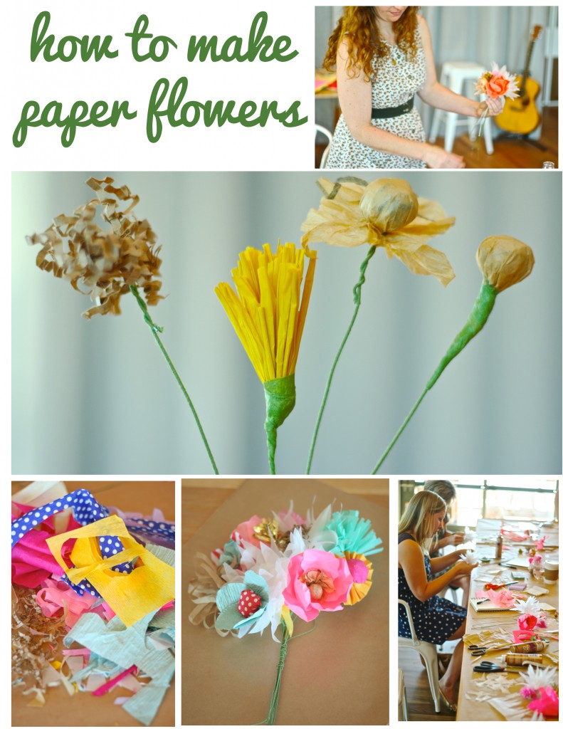 how to make paper flowers workshop with courtney cerruti at shed in healdsburg