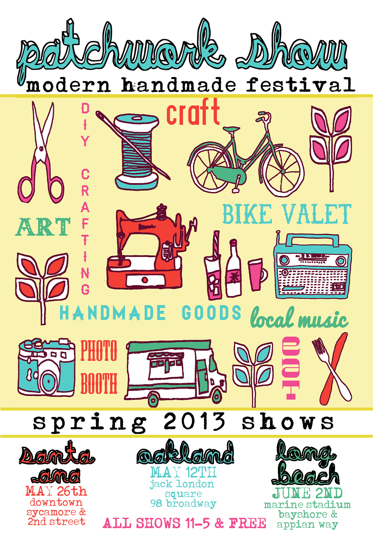Patchwork show: indie craft fair posters - Dear Handmade Life