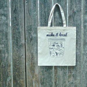 make it local tote bag - dear handmade life