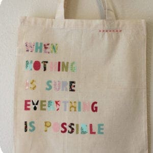 how to make a quotable applique tote