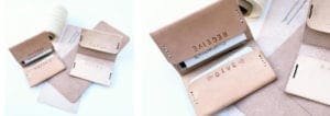 Leather business card holder Craftcation Miriam Dema
