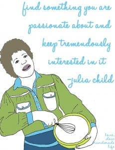 passion and julia child : good words