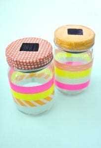 How to Make Washi Tape Mason Jar Solar Lights