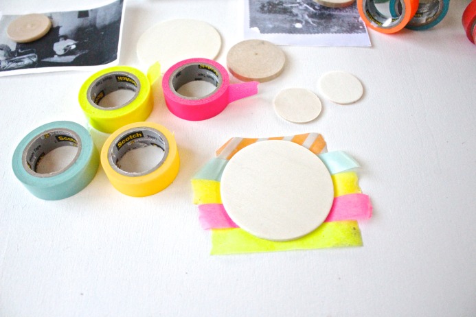 How to Make DIY Image Transfer and Washi Tape Magnets from Dear Handmade Life