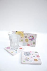 How to Make DIY Circle Confetti Coasters with Sizzix
