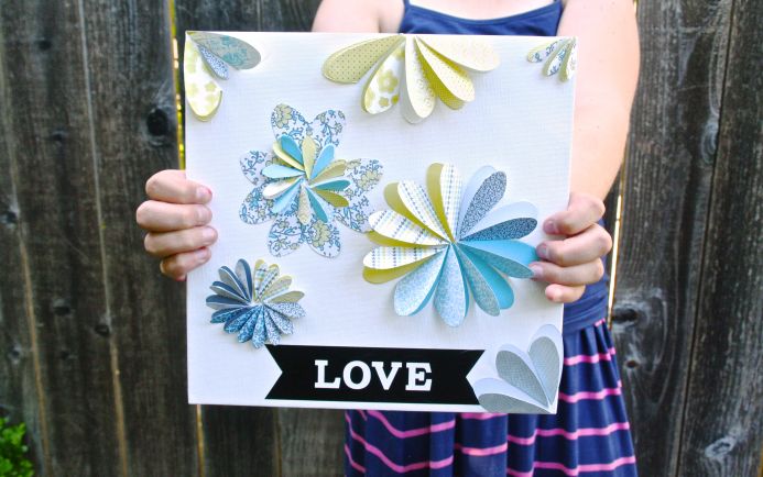 Flower Heart Paper Craft 4