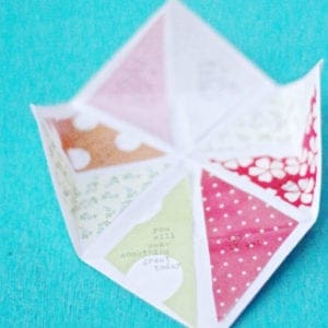 How to make a DIY paper fortune teller