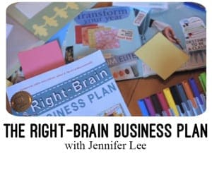 The right brain business plan with jennifer Lee