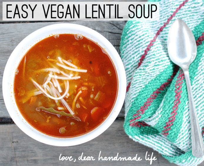 2-Easy Lentil Soup from Dear Handmade Life