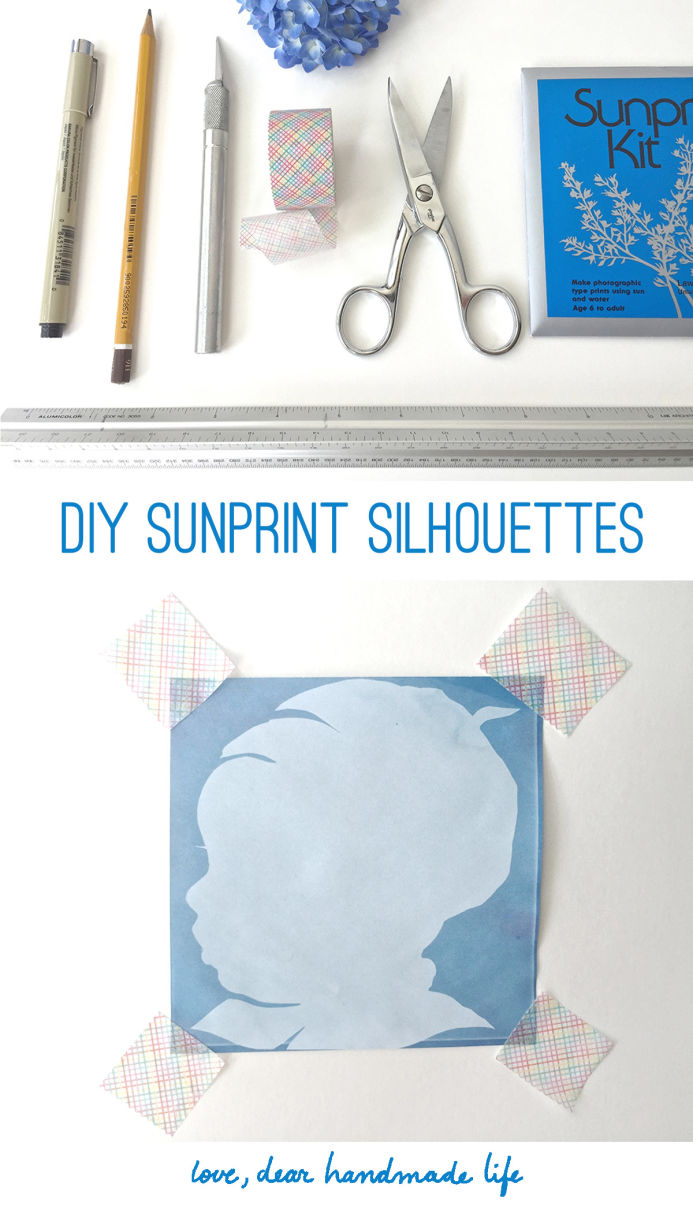 DIY Sunprint Silhouettes from Dear Handmade Life