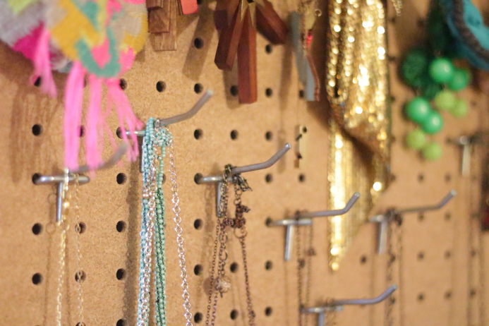 DIY Jewelry and Accessories Closet Door Organizer from Dear Handmade Life