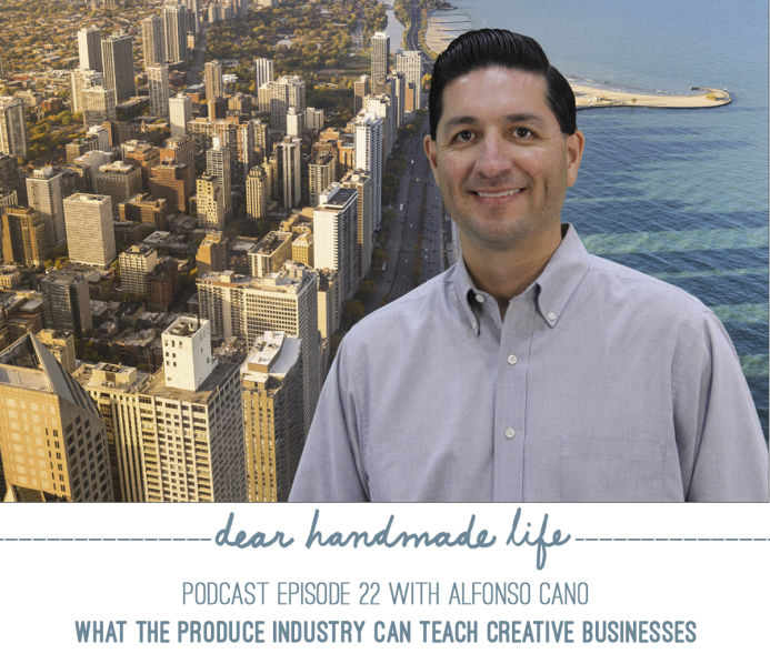 What the produce industry can teach creative businesses with Alfonso Cano on The Dear Handmade Life podcast