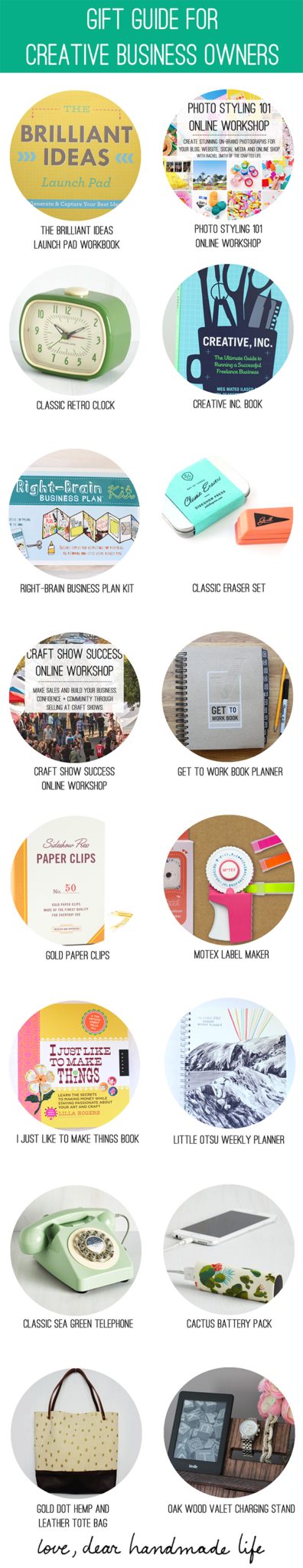 Gift Guide for Creative Business Owners from Dear Handmade Life