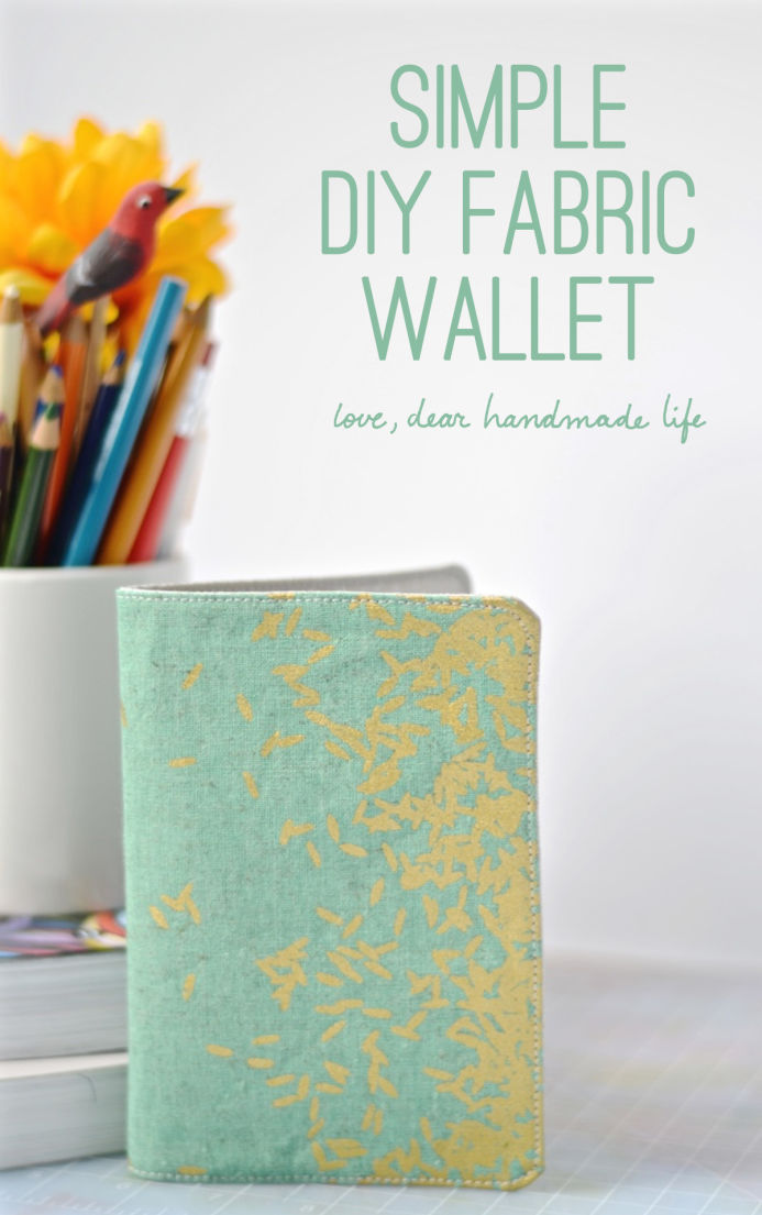 Simple DIY Fabric Wallet from Dear Handmade Life
