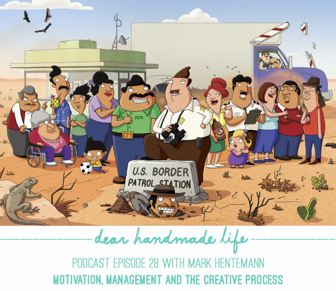 Motivation, management and the creative process with Mark Hentemann on the Dear Handmade LIfe podcast