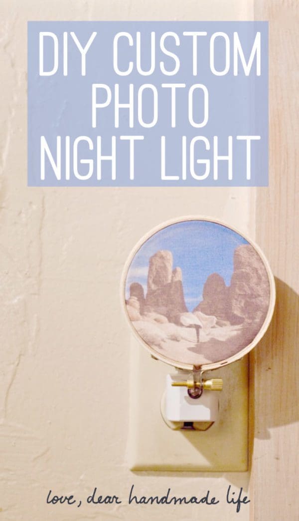 DIY Custom Photo Night Light Dear Handmade Life