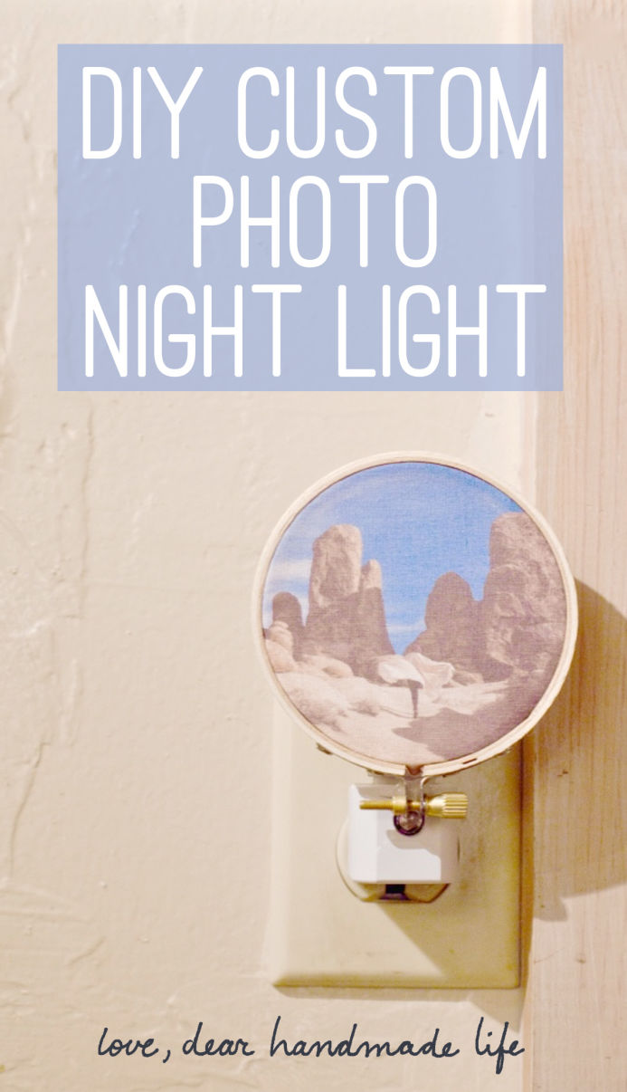 DIY Custom Photo Night Light from Dear Handmade Life