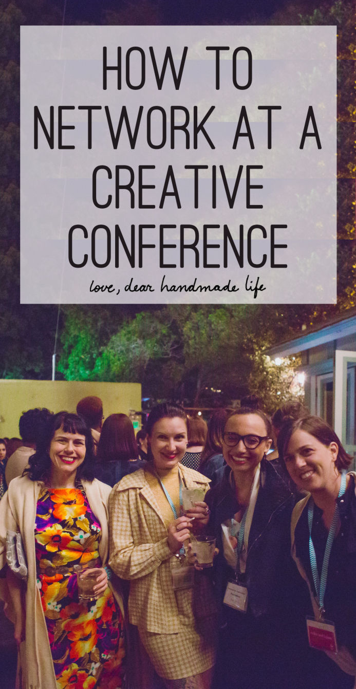 How to network at a creative conference from Dear Handmade Life