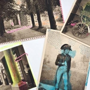 DIY Vintage Postcards that Pop With Color