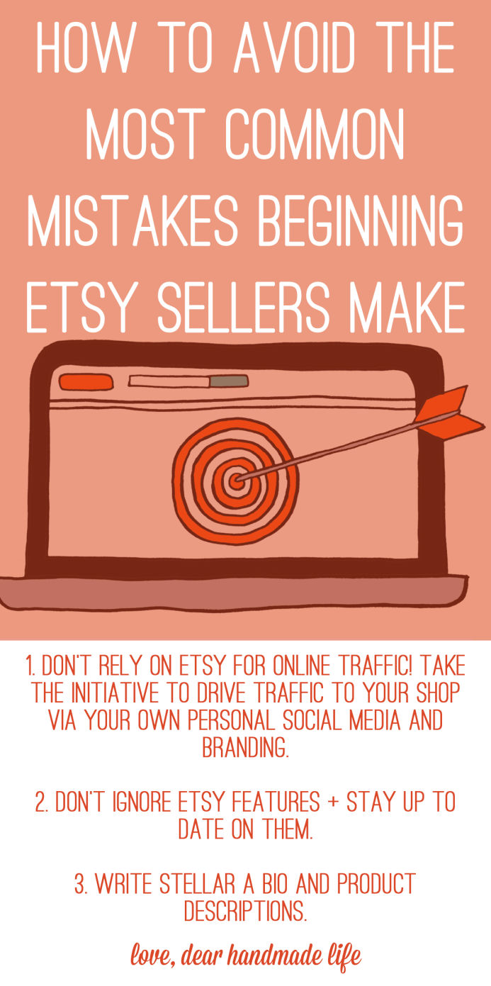 How to avoid the most common mistakes beginning Etsy sellers make from Dear Handmade Life