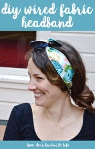 DIY Wired Fabric Headband from Dear Handmade Life