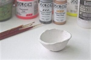 DIY Modern Gold Clay Salt Cellar and Spoon from Dear Handmade Life