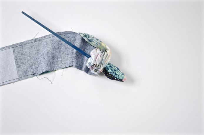 DIY wired fabric headband
