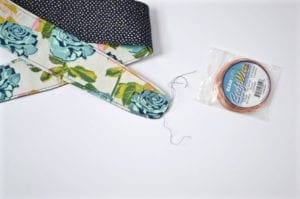 DIY wired fabric headband