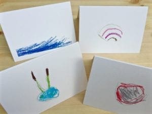 How to create notecard sets of your child’s artwork from Dear Handmade Life