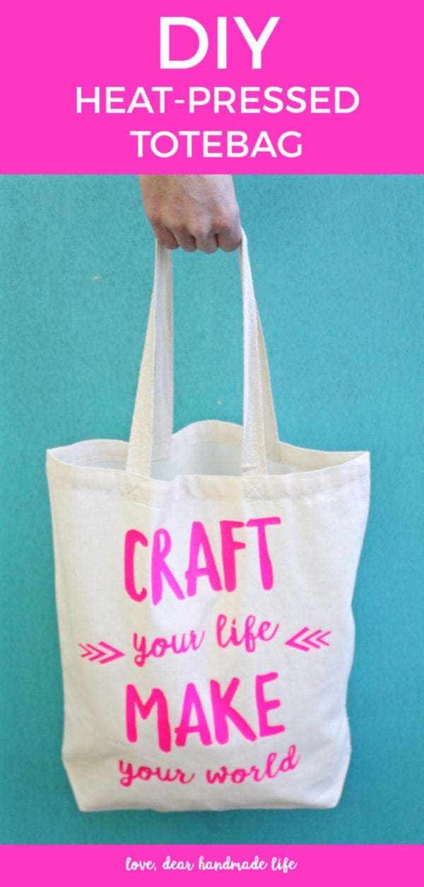 DIY heat press tote bag Dear Handmade Life