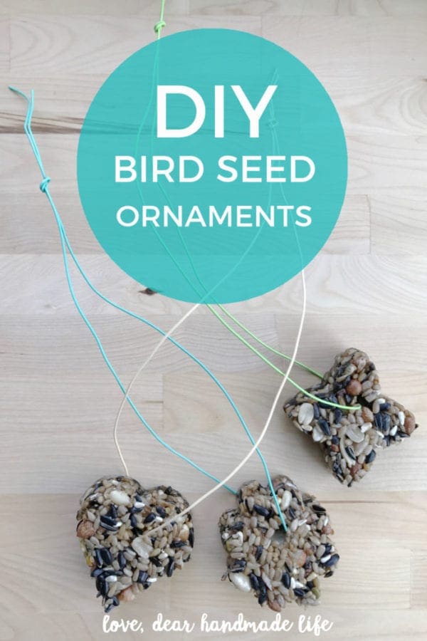 How to make DIY Bird Seed Ornaments Dear Handmade Life