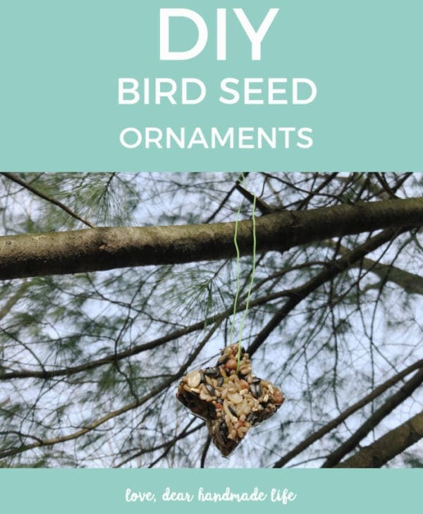 How to make DIY Bird Seed Ornaments Dear Handmade Life