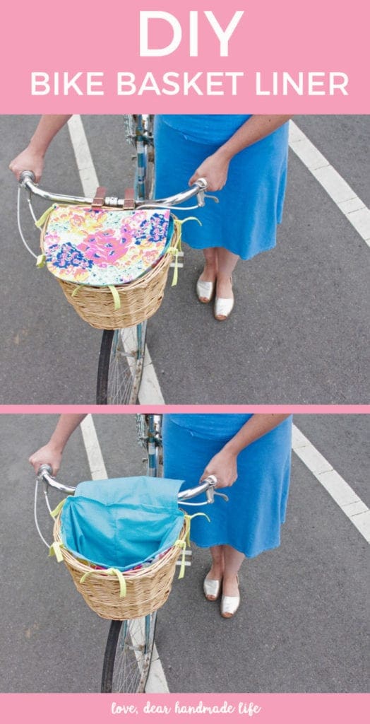 How to sew a DIY bike basket liner Dear Handmade Life