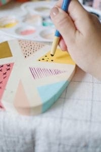 DIY Geometric Painted Wooden Box from Dear Handmade Life