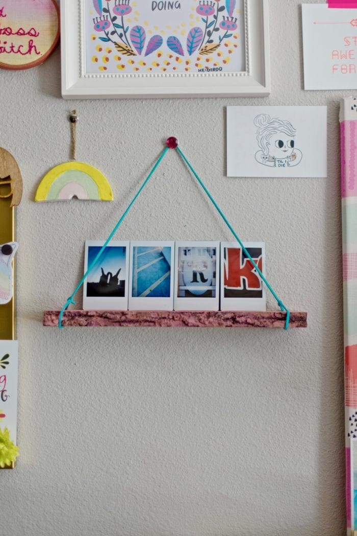 DIY Instax word of the year wall plaque from Dear Handmade Life
