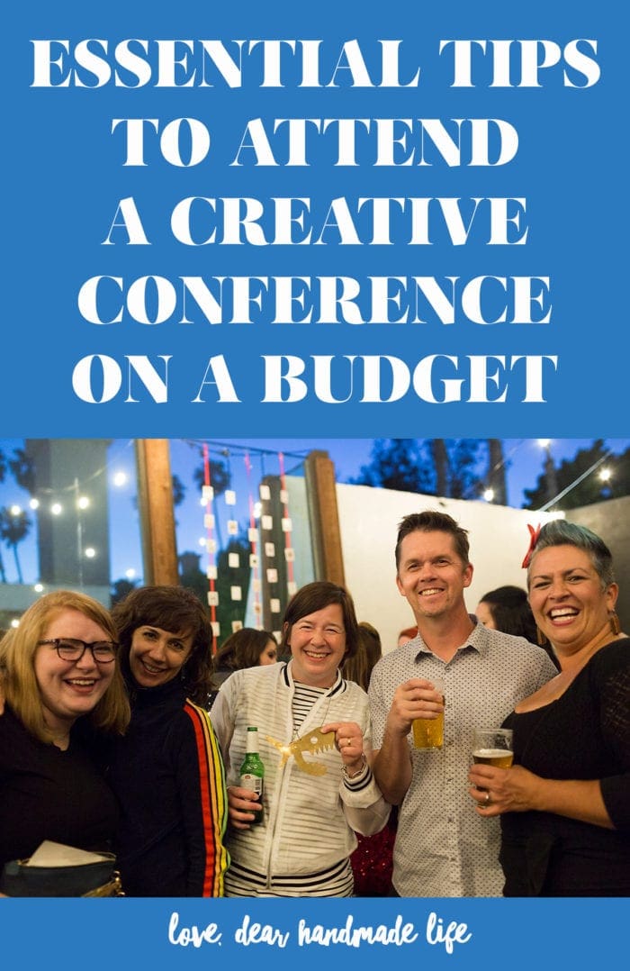 Essential tips to attend a creative conference on a budget from Dear Handmade Life