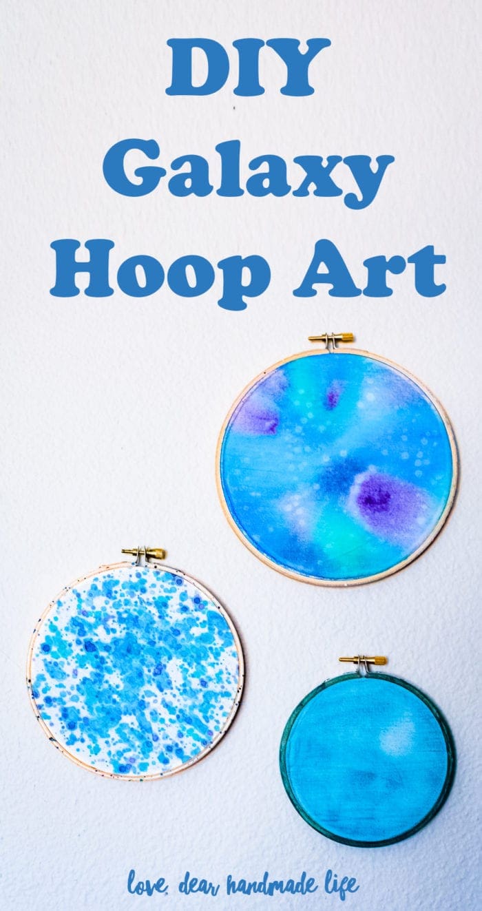 DIY Galaxy Hoop Art from Dear Handmade Life