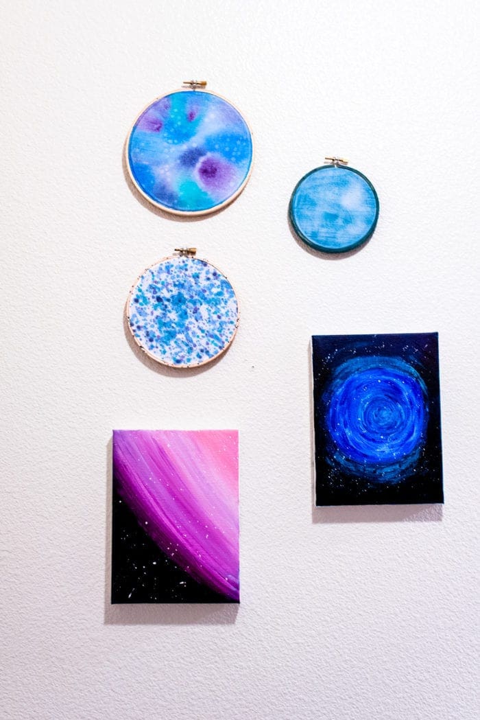 DIY Galaxy Hoop Art from Dear Handmade Life