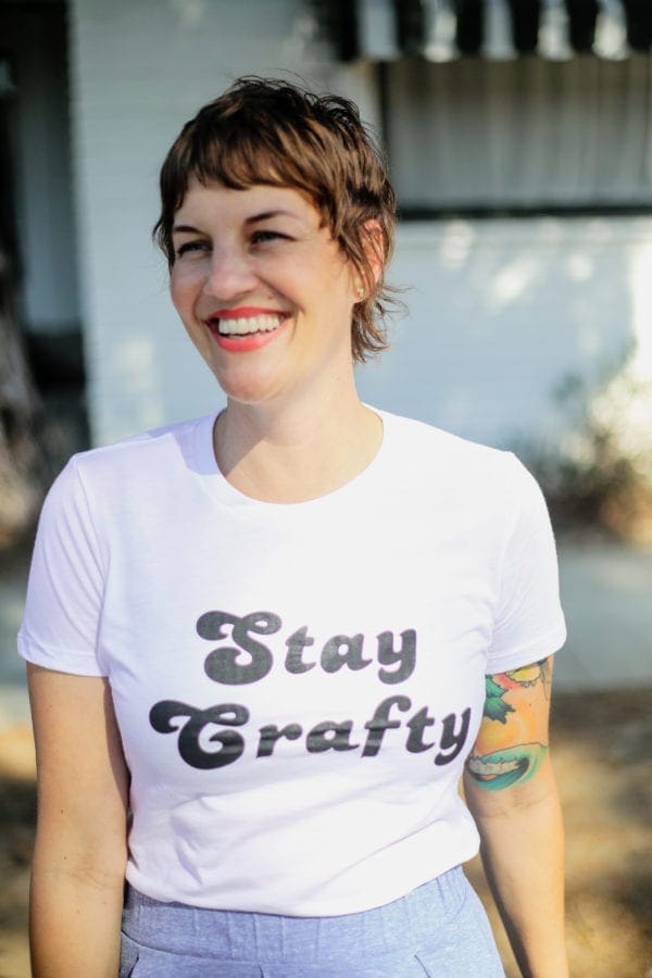 Stay Crafty t shirt from Dear Handmade Life DIY craft tee