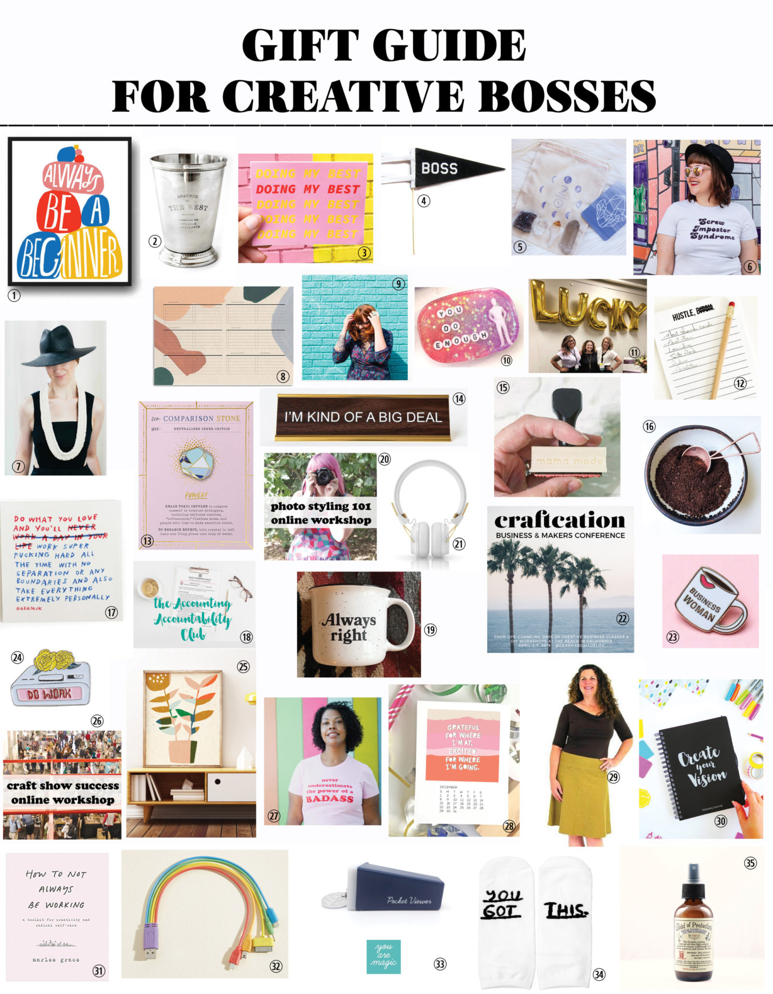 THE Gift Guide for Creative Bosses Lady Women Entrepreneurs Business Owners