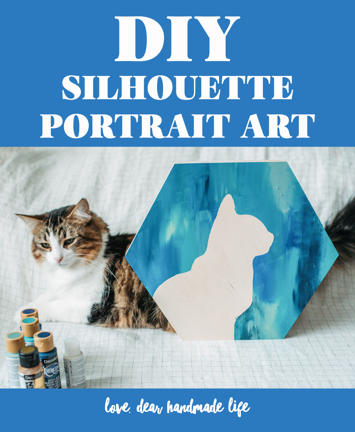 DIY silhouette portrait art Dear Handmade Life