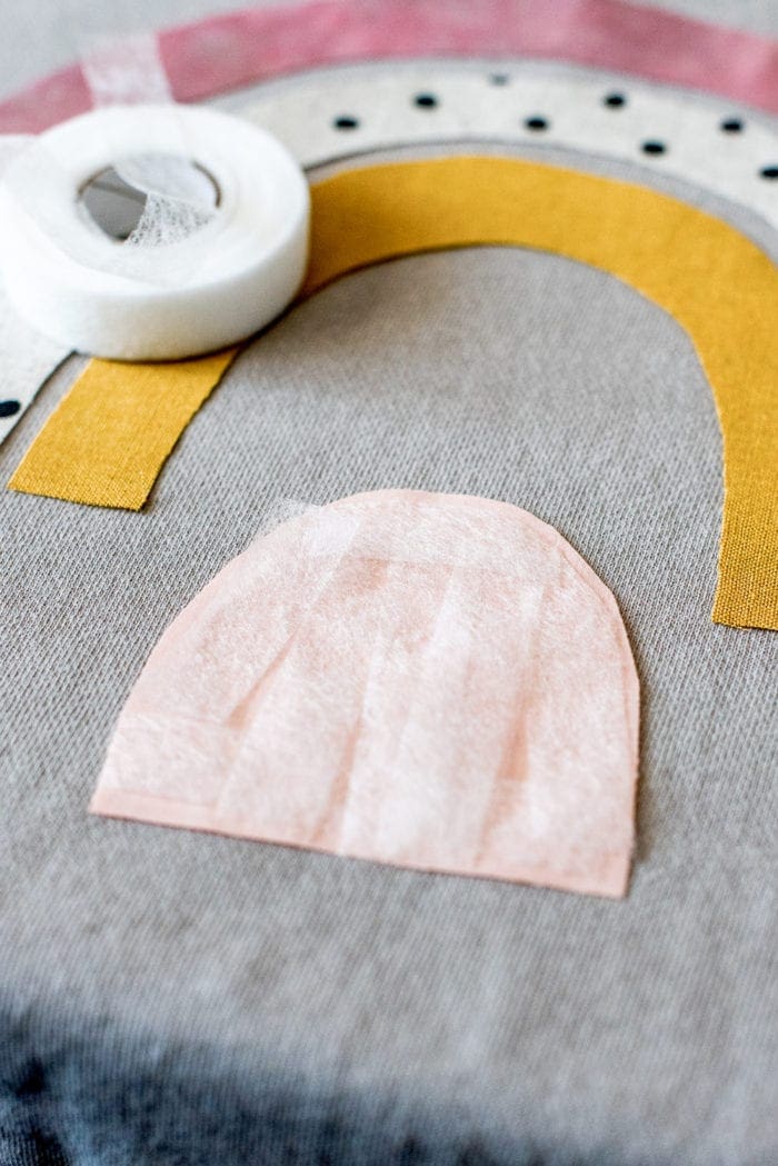 How to make an upcycled applique rainbow sweatshirt from Dear Handmade Life