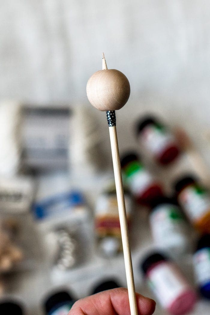DIY marbled wood bead keychain Dear Handmade Life